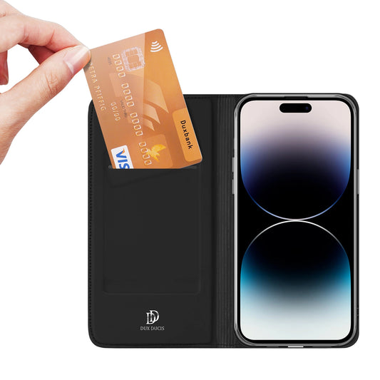 Dux Ducis Skin Pro Wallet Case for iPhone 15 Pro Max - Black_0