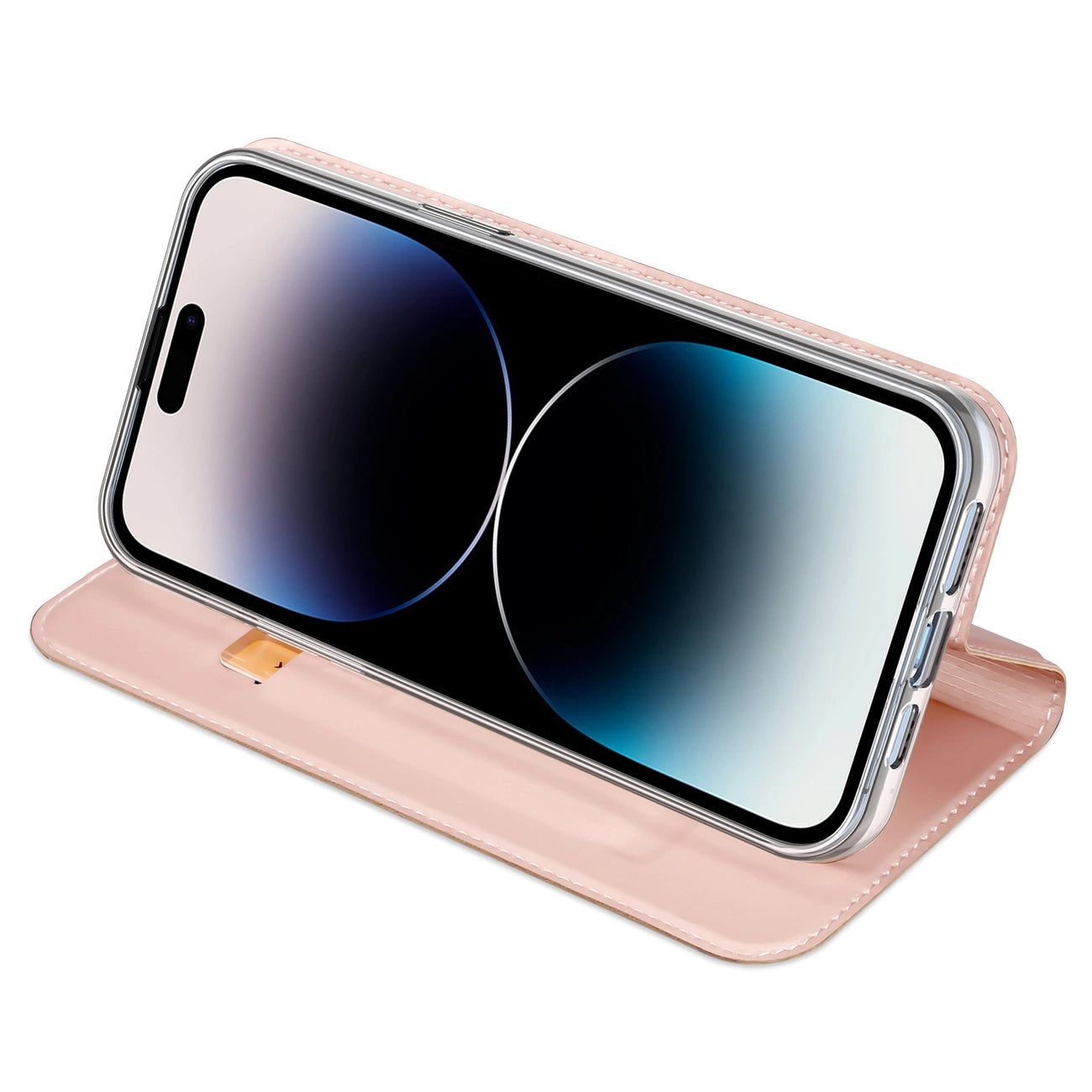 Dux Ducis Skin Pro Wallet Case for iPhone 15 Pro - Pink_4
