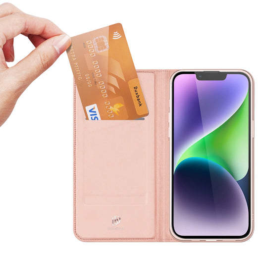 Dux Ducis Skin Pro Wallet Case for iPhone 15 Plus - Pink_0