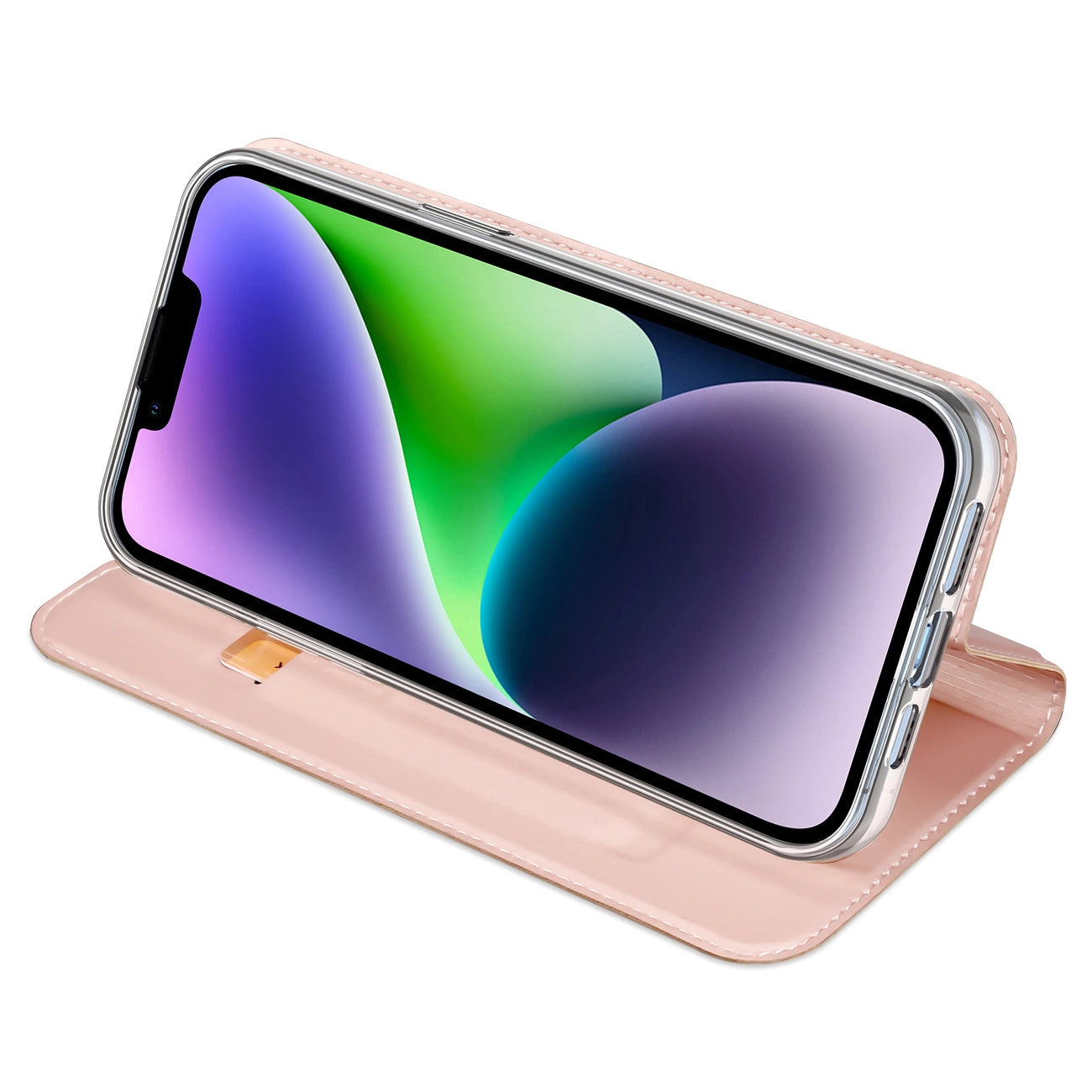 Dux Ducis Skin Pro Wallet Case for iPhone 15 Plus - Pink_4
