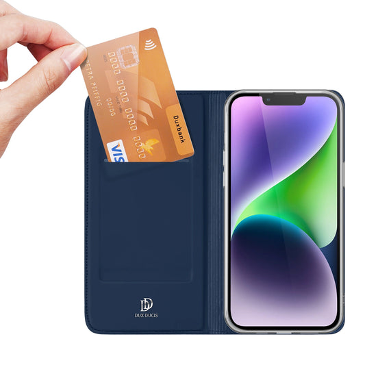 Dux Ducis Skin Pro Wallet Case for iPhone 15 Plus - Blue_0