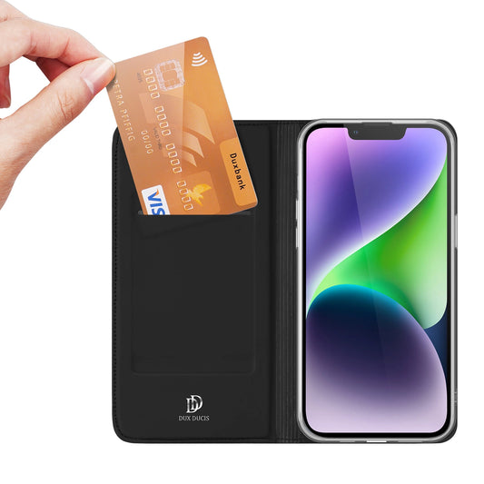 Dux Ducis Skin Pro Wallet Case for iPhone 15 Plus - Black_0
