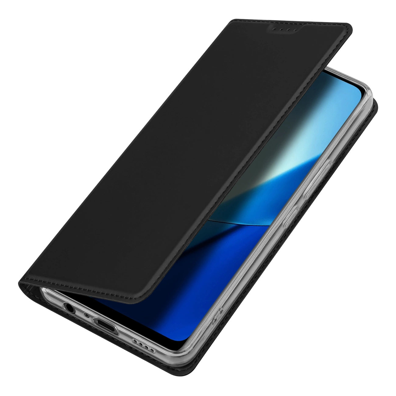 Dux Ducis Skin Pro Case Realme 11 Flip Card Wallet Stand Black_3