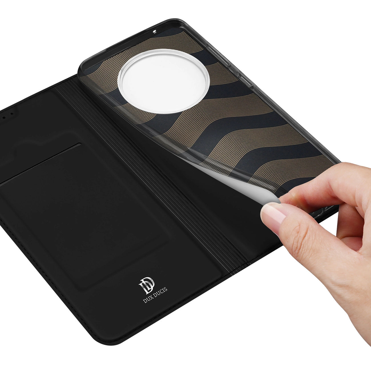 Dux Ducis Skin Pro Case Realme 11 Flip Card Wallet Stand Black_7