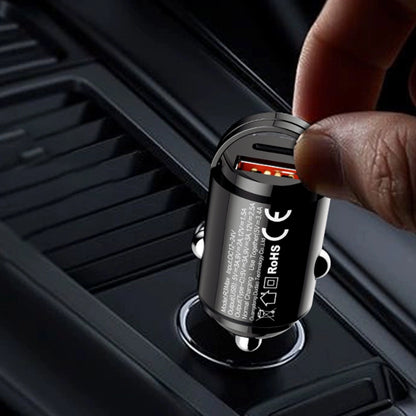 Dudao R3MAX 48W QC PD mini car charger - black_3
