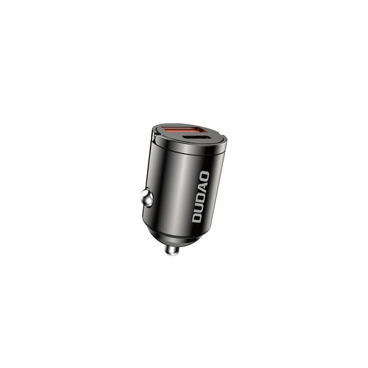 Dudao R3MAX 48W QC PD mini car charger - black_0