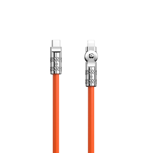 Dudao L24CL USB-C - Lightning angled cable with 180° rotation 30W 1m - orange_0
