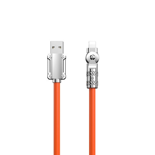 Dudao L24AL USB-A - Lightning angled cable with 180° rotation 30W 1m - orange_0