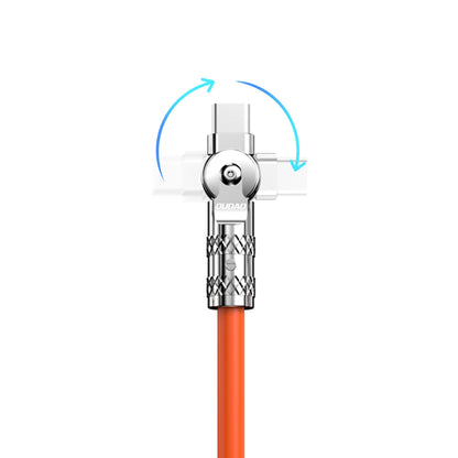 Dudao L24AL USB-A - Lightning angled cable with 180° rotation 30W 1m - orange_3