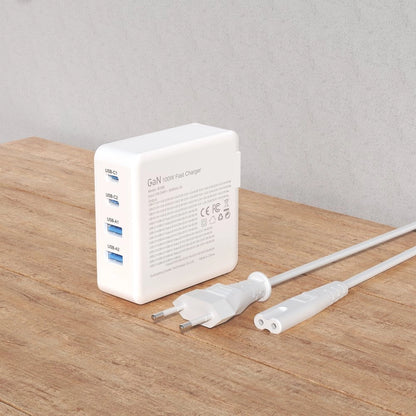 GaN 100W fast wall charger 2 x USB-C / 2 x USB Dudao A100EU - white_8