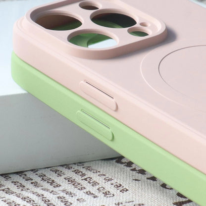 MagSafe compatible silicone case for iPhone 15 Silicone Case - pink_5