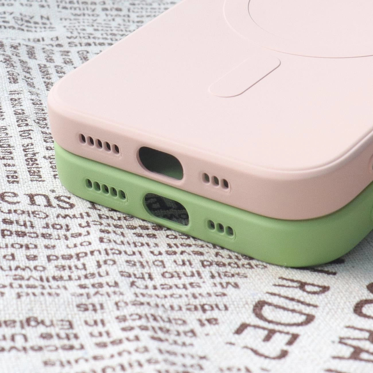 MagSafe compatible silicone case for iPhone 15 Silicone Case - pink_6