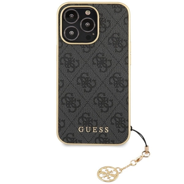 Guess 4G Charms Collection case for iPhone 14 Pro - gray_2
