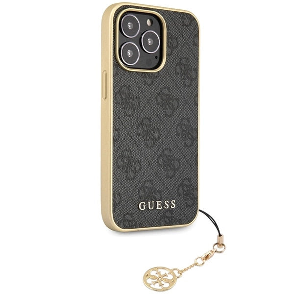 Guess 4G Charms Collection case for iPhone 14 Pro - gray_3