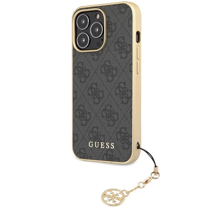 Guess 4G Charms Collection case for iPhone 14 Pro Max - gray_1