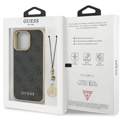 Guess 4G Charms Collection case for iPhone 14 Pro Max - gray_7