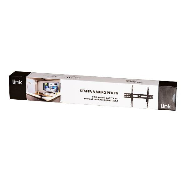 STAFFA A MURO PER TV FINO A 60 KG, DA 37 A 70" FINO A VESA 400X600 67 MM DISTANZA DAL MURO_0