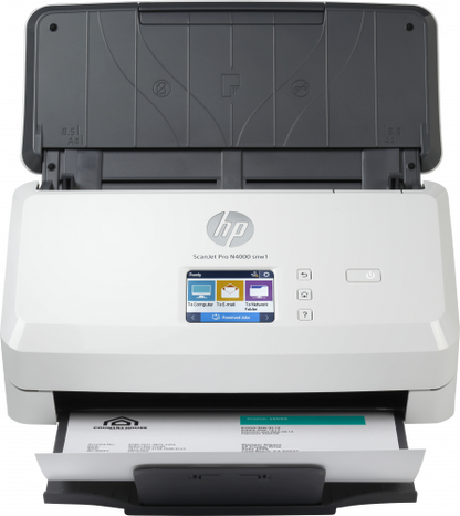 HP Scanjet Pro N4000 snw1 EscÃ¡ner alimentado con hojas 600 x 600 DPI A4 Negro, Blanco_0