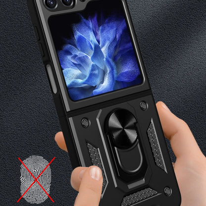 Hybrid Armor Camshield Case for Z Flip 5 5G with Camera Protector - Pink_3