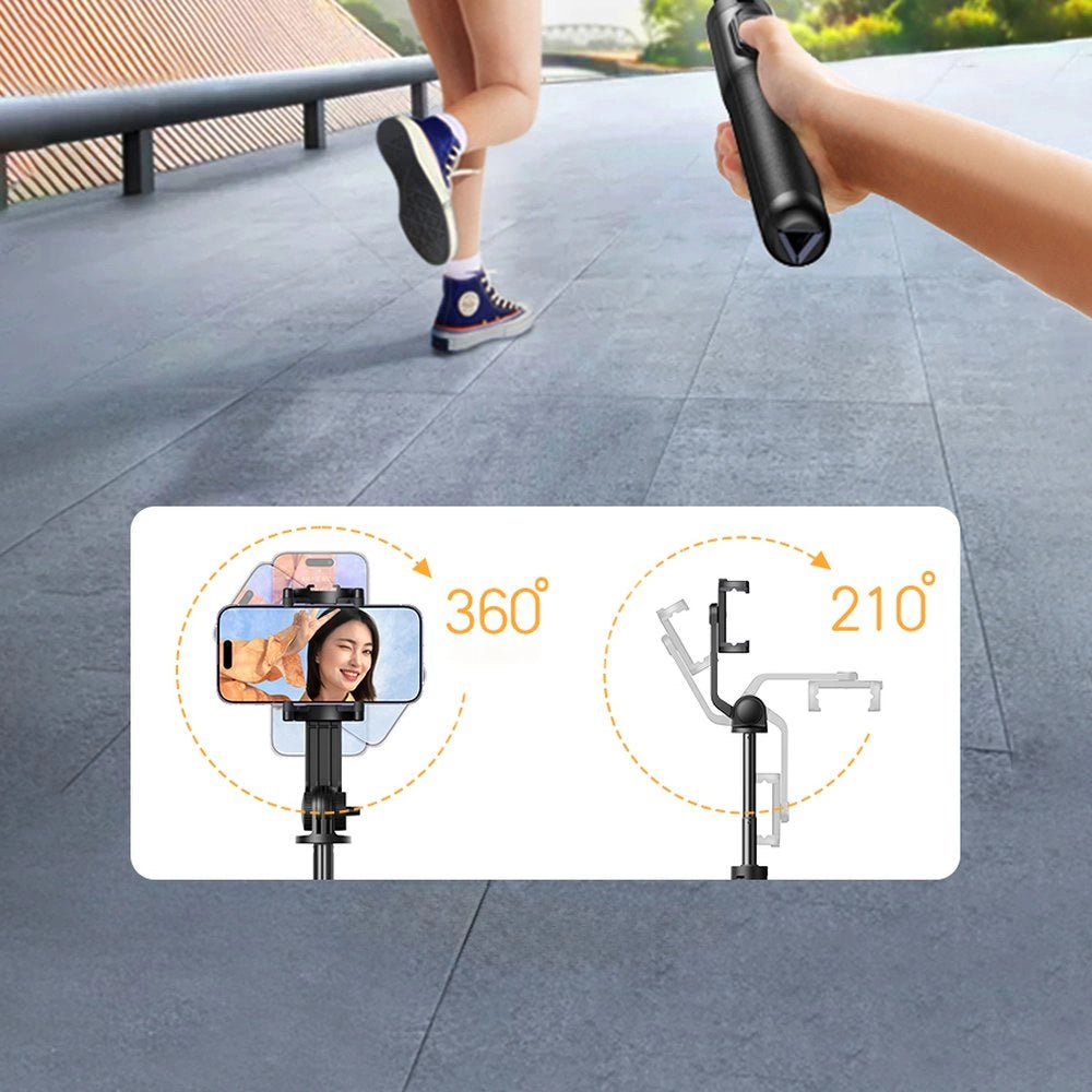 Selfie stick / telescopic pole with stand and Bluetooth remote control 1.5m Ugreen LP586 - black_12