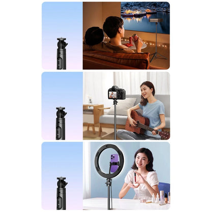 Selfie stick / telescopic pole with stand and Bluetooth remote control 1.5m Ugreen LP586 - black_11