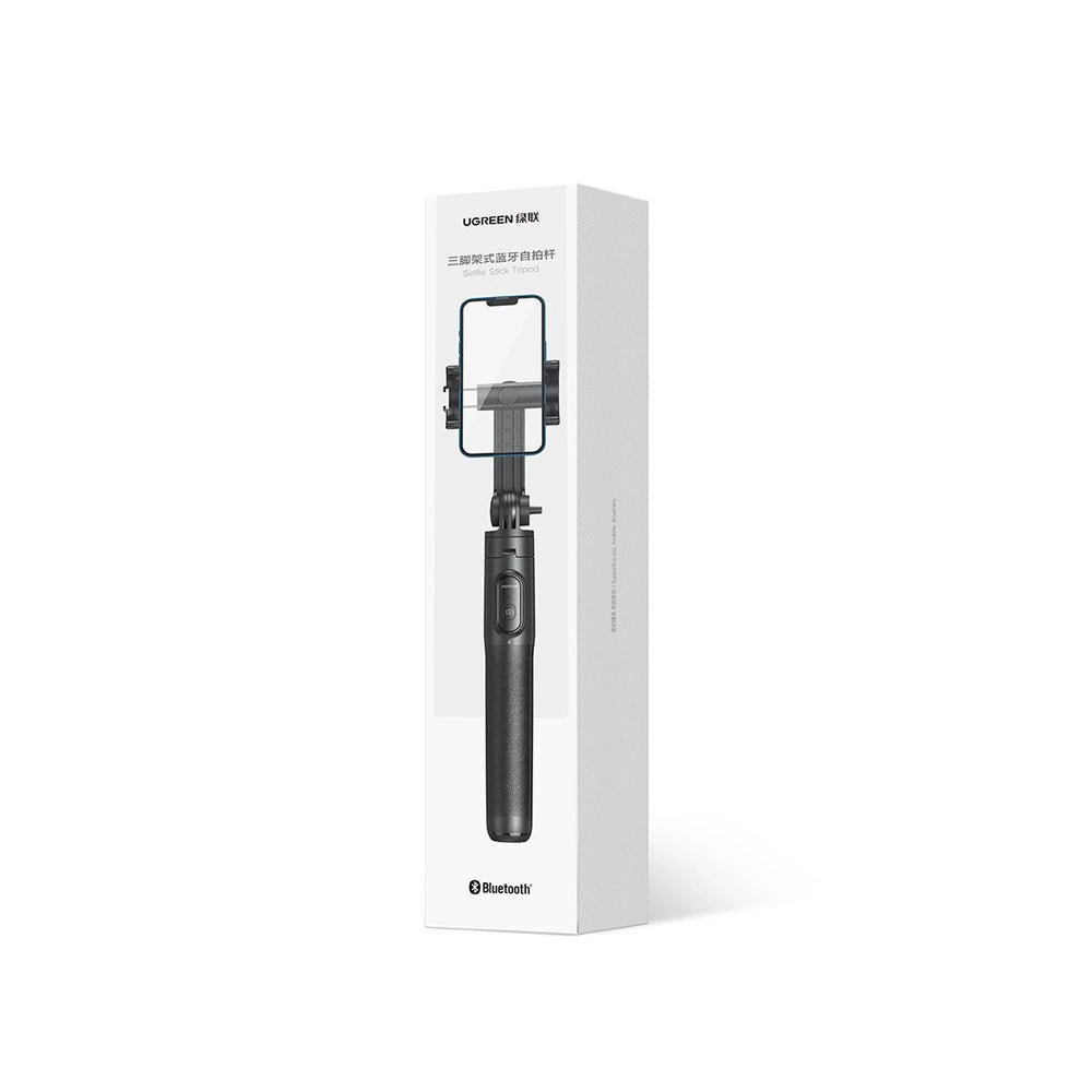 Selfie stick / telescopic pole with stand and Bluetooth remote control 1.5m Ugreen LP586 - black_4
