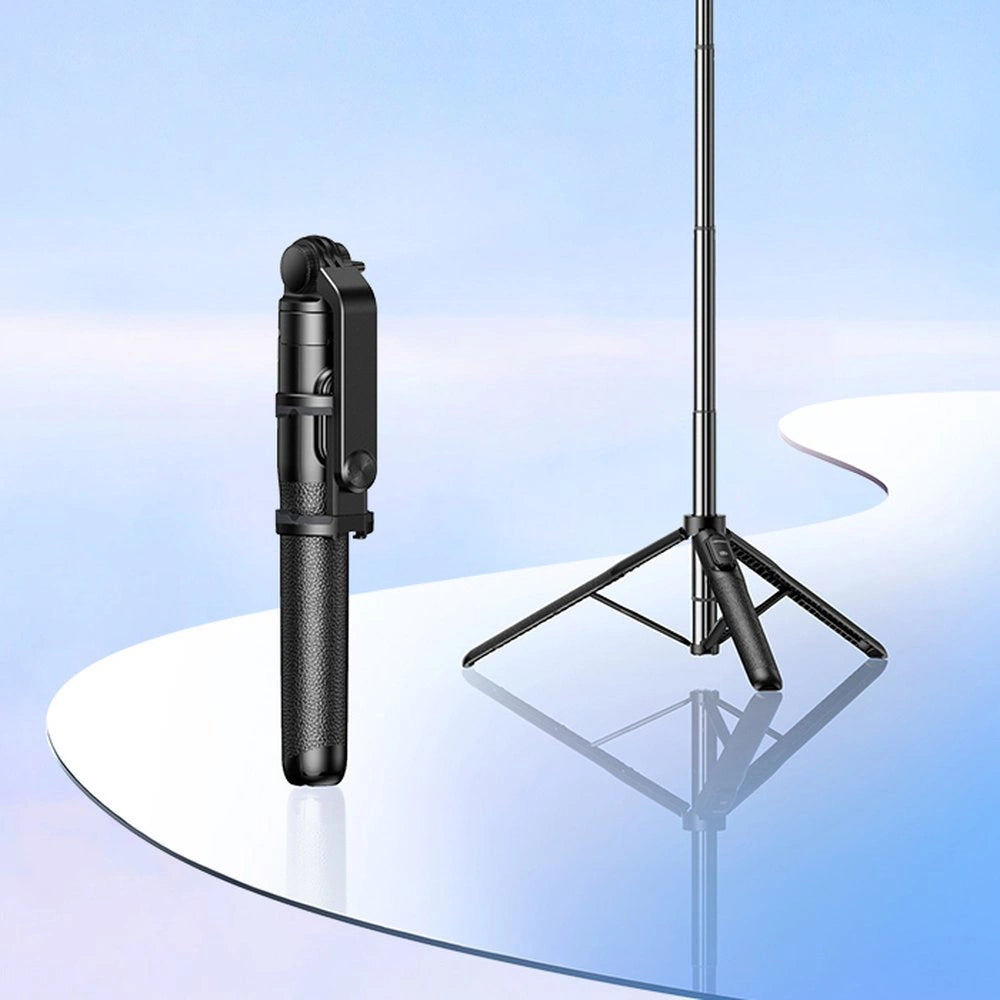 Selfie stick / telescopic pole with stand and Bluetooth remote control 1.5m Ugreen LP586 - black_6