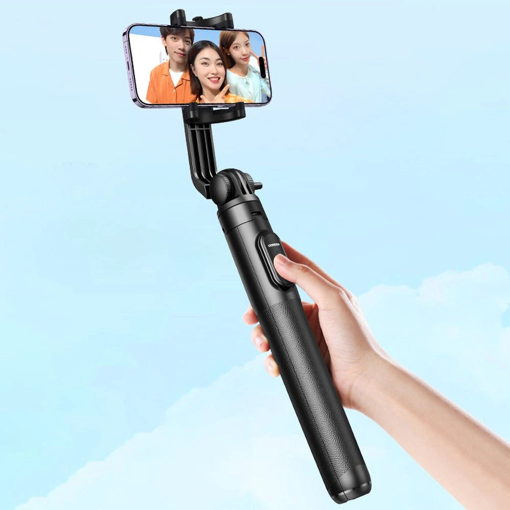 Selfie stick / telescopic pole with stand and Bluetooth remote control 1.5m Ugreen LP586 - black_7