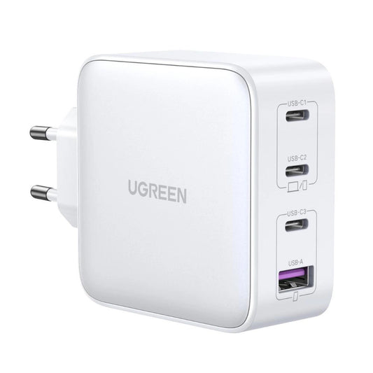 GaN Fast Charger 3xUSB C / USB 100W PPS Ugreen CD226 - White_0
