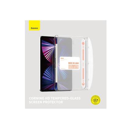 Baseus Crystal tempered glass for iPad Pro 12.9'' (2018/2020/2021/2022) + mounting kit - transparent_3