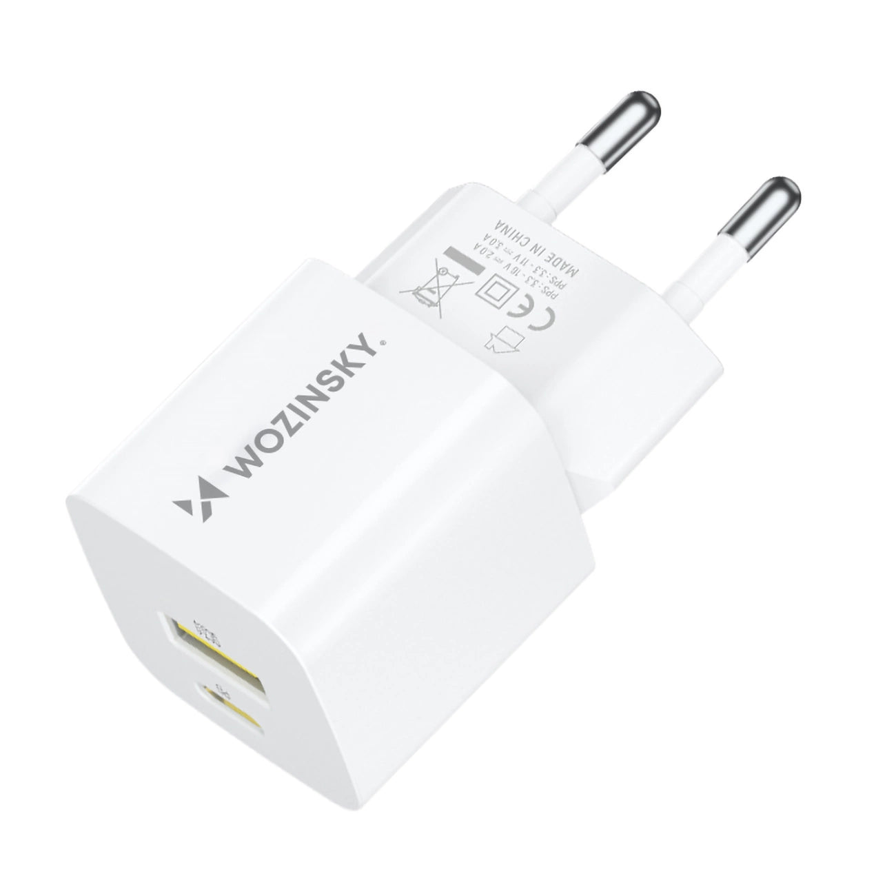 Wozinsky WWCEAC GaN USB-A USB-C 33W wall charger - white_3