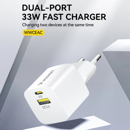 Wozinsky WWCEAC GaN USB-A USB-C 33W wall charger - white_6