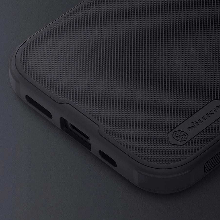 Nillkin Super Frosted Shield Pro reinforced case for iPhone 15 Pro - black_9