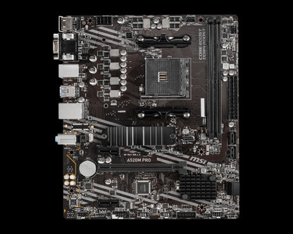 MSI A520M PRO placa base AMD A520 Zócalo AM4 micro ATX_0