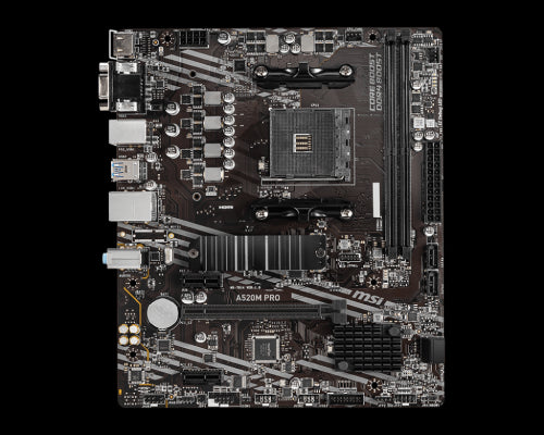MSI A520M PRO placa base AMD A520 Zócalo AM4 micro ATX_0