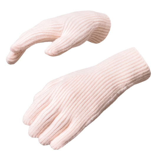 Braided phone gloves with cutouts for fingers - pink_0