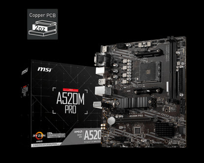 MSI A520M PRO placa base AMD A520 Zócalo AM4 micro ATX_5