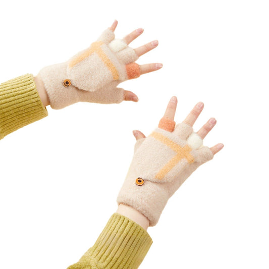 Women's/children's winter phone gloves - white_0