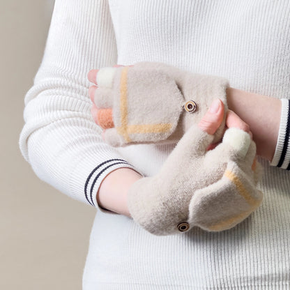Women's/children's winter phone gloves - white_4