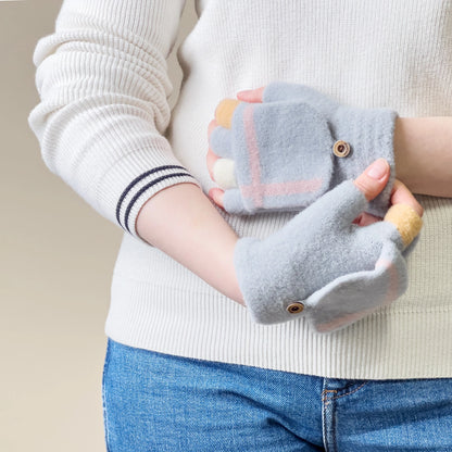 Women's/children's winter phone gloves - gray_3