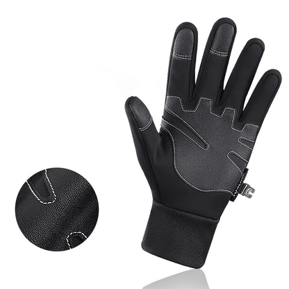 Insulated, non-slip sports phone gloves (size L) - black_3