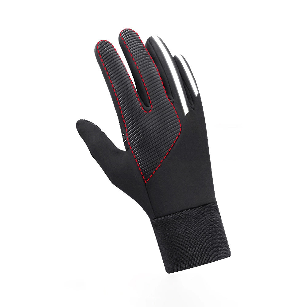 Insulated, non-slip sports phone gloves (size L) - black_4