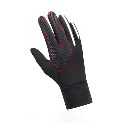 Insulated, non-slip sports phone gloves (size L) - black_4