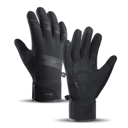 Insulated sports phone gloves (size XL) - black_0