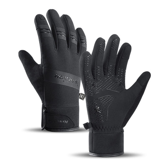 Insulated sports phone gloves (size XL) - black_0