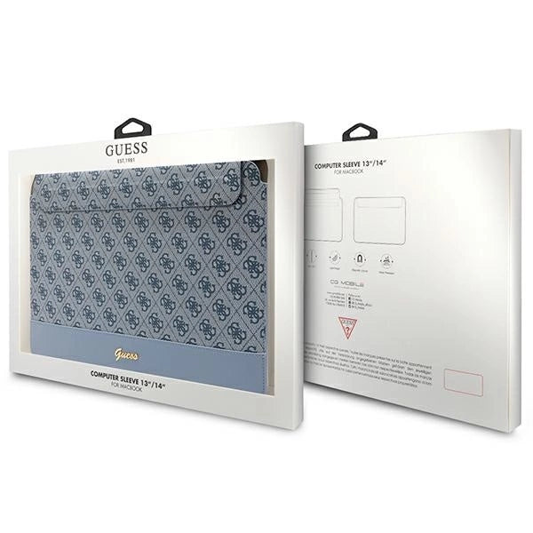 Guess 4G Stripe Metal Logo case for a 14&quot; laptop - blue_3