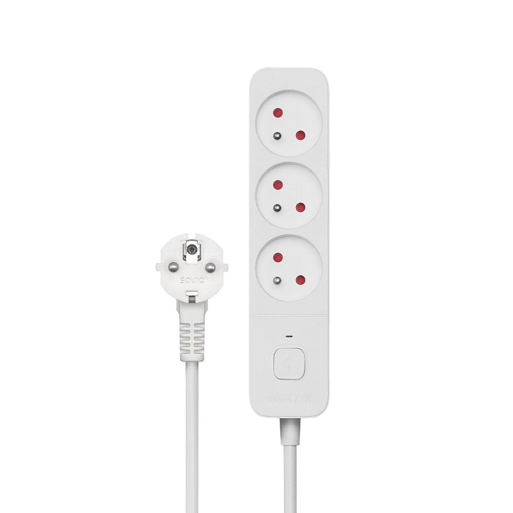 REGLETA DE 3 ENCHUFES 1.5M BLANCO SAVIO LZ-07_0