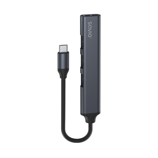 HUB USB(C) - 3 X USB(A) 2.0 + 1 X USB(A) 3.1 SAVIO_0