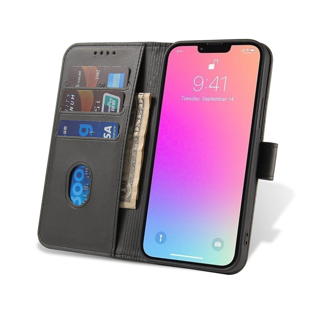 Magnet Case case for Honor Magic5 cover with flap wallet stand black_6