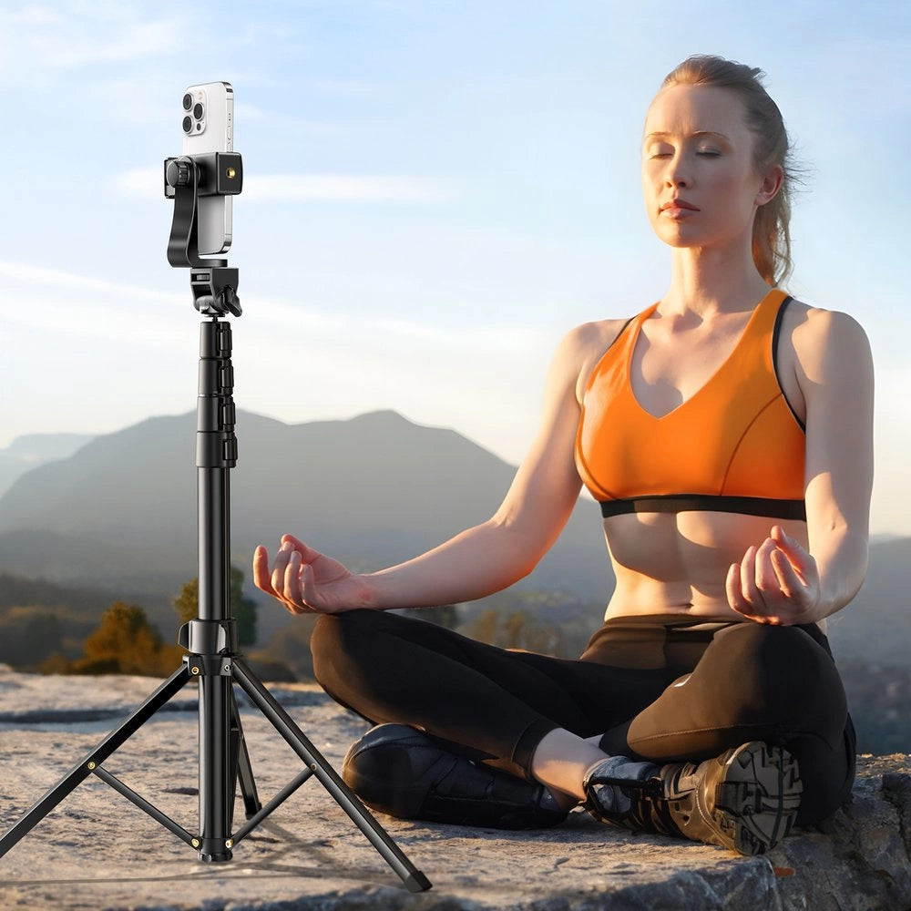 Ugreen LP680 selfie stick with stand and Bluetooth remote control 1.8m - black_4
